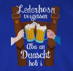 Shirtracer Rundhalsshirt Mode für Oktoberfest Herren Blau/Dunkelblau