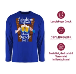 Shirtracer Rundhalsshirt Mode für Oktoberfest Herren Blau/Dunkelblau