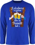 Shirtracer Rundhalsshirt Mode für Oktoberfest Herren Blau/Dunkelblau