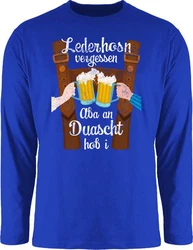 Shirtracer Rundhalsshirt Mode für Oktoberfest Herren Blau/Dunkelblau