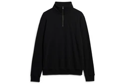 Superdry Sweatshirt Essential Logo Henley schwarz