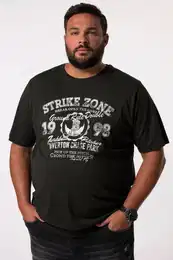 T-Shirt Men+ T-Shirt Halbarm Bauchfit Frontdruck bis 8 XL