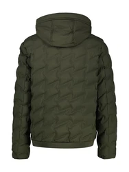 LERROS Blouson Funktionsjacke Steppjacke mit abnehmbarer Kapuze Dunkelgrün