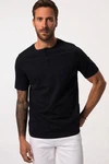JP1880 T-Shirt Henley Basic Knopfleiste Schwarz/Dunkelblau JP1880 T-Shirt Henley Basic Knopfleiste Schwarz/Dunkelblau