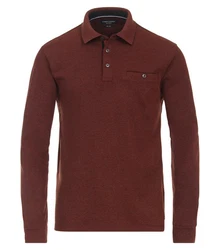 CASAMODA Langarm Poloshirt 