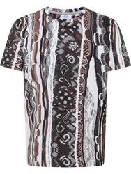 CARLO COLUCCI T-Shirt Dini Schwarz/Orange/Grün/Grau