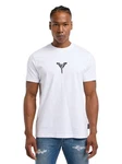 CARLO COLUCCI T-Shirt Dinato Weiß/Hellblau/Schwarz/Creme