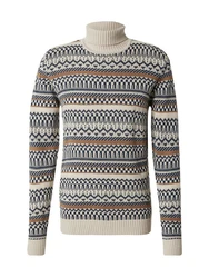 Blend Pullover Beige/Creme/Weiß/Braun/Gelb