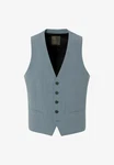 BENVENUTO. Anzugweste SECCHIA Slim-Fit Grau/Blau/Hellblau