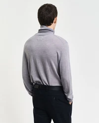 Gant Rollkragenpullover EXTRAFINE MERINO WOOL TURTLENECK Lila/Grau