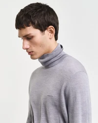 Gant Rollkragenpullover EXTRAFINE MERINO WOOL TURTLENECK Lila/Grau