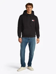 Tommy Jeans Sweatshirt TJM REG ESSENTIAL FLAG HOOD EXT Schwarz