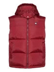 Tommy Jeans Steppweste TJM ALASKA VEST Abnehmbare Kapuze Dunkelrot/Rot/Bordeaux