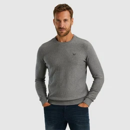 Strickpullover mit Logostickerei