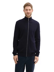 TOM TAILOR Strickpullover Strickjacke Regular Fit navy