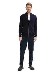 TOM TAILOR Strickpullover Strickjacke Regular Fit navy