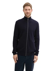 TOM TAILOR Strickpullover Strickjacke Regular Fit navy