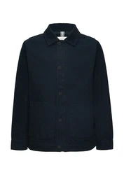 s.Oliver Jacke mit Cordkragen und Knopfleiste Dunkelblau/Blau/Hellblau