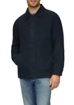 s.Oliver Jacke mit Cordkragen und Knopfleiste Dunkelblau/Blau/Hellblau