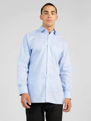 OLYMP Luxor Hemd Modern Fit Langarm Kent Kragen hellblau