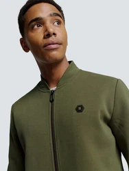 NO EXCESS Sweatshirt Sweater Full Zipper Pique Bomber 