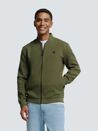 Sweatshirt Sweater Full Zipper Pique Bomber