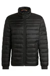 BOSS ORANGE Anorak Steppjacke Oden Schwarz/Dunkelgrau/Grau