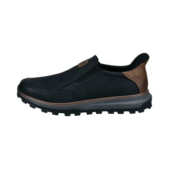 bugatti Slipper Schwarz/Braun/Blau