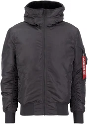 Alpha Industries Bomberjacke MA-1 HOODED Dunkelgrau/Grau/Hellgrau