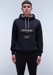Napapijri Hoodie BURGEE blau/dunkelrot/schwarz/offwhite