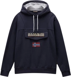 Napapijri Hoodie BURGEE blau/dunkelrot/schwarz/offwhite
