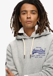 Superdry Kapuzensweatshirt CLASSIC VL GRAPHIC HOODIE grau
