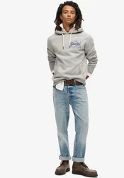 Superdry Kapuzensweatshirt CLASSIC VL GRAPHIC HOODIE grau