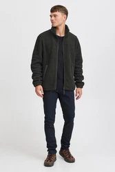 Blend Fleecejacke BHLAURSUS Dunkelgrau/Hellgrau/Grau/Dunkelgrün