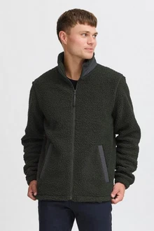 Blend Fleecejacke BHLAURSUS Dunkelgrau/Hellgrau/Grau/Dunkelgrün