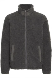 Blend Fleecejacke BHLAURSUS Dunkelgrau/Hellgrau/Grau