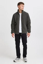 Blend Fleecejacke BHLAURSUS Dunkelgrau/Hellgrau/Grau