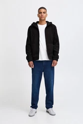 Blend Fleecejacke Sweatjacke Schwarz