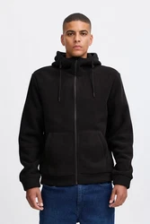 Blend Fleecejacke Sweatjacke Schwarz