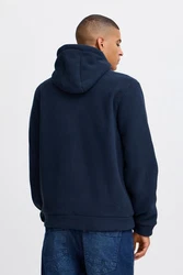 Blend Fleecejacke Sweatjacke Dunkelblau/Blau
