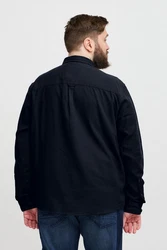 Blend Langarmhemd BHBShirt Dunkelblau/Hellblau/Schwarz/Blau