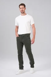 Miracle of Denim 5-Pocket Jeans Cornell Regular Dunkelgrün/Khaki/Grün