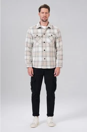 Kurzarmhemd Men Flanell Shirt (1-tlg)