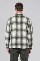 Miracle of Denim Kurzarmhemd Men Flanell Shirt Hellgrau/Dunkelgrün/Grün/Hellgrün/Neonfarben