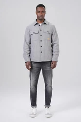 Miracle of Denim Hemdjacke Men Shirt Hellgrau/Grau