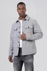 Miracle of Denim Hemdjacke Men Shirt Hellgrau/Grau