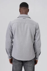 Miracle of Denim Hemdjacke Men Shirt Hellgrau/Grau
