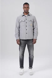 Miracle of Denim Hemdjacke Men Shirt Hellgrau/Grau