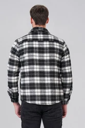 Miracle of Denim Hemdjacke Men Shirt Creme/Weiß/Schwarz