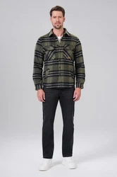 Miracle of Denim Hemdjacke Men Shirt Dunkelgrün/Grün